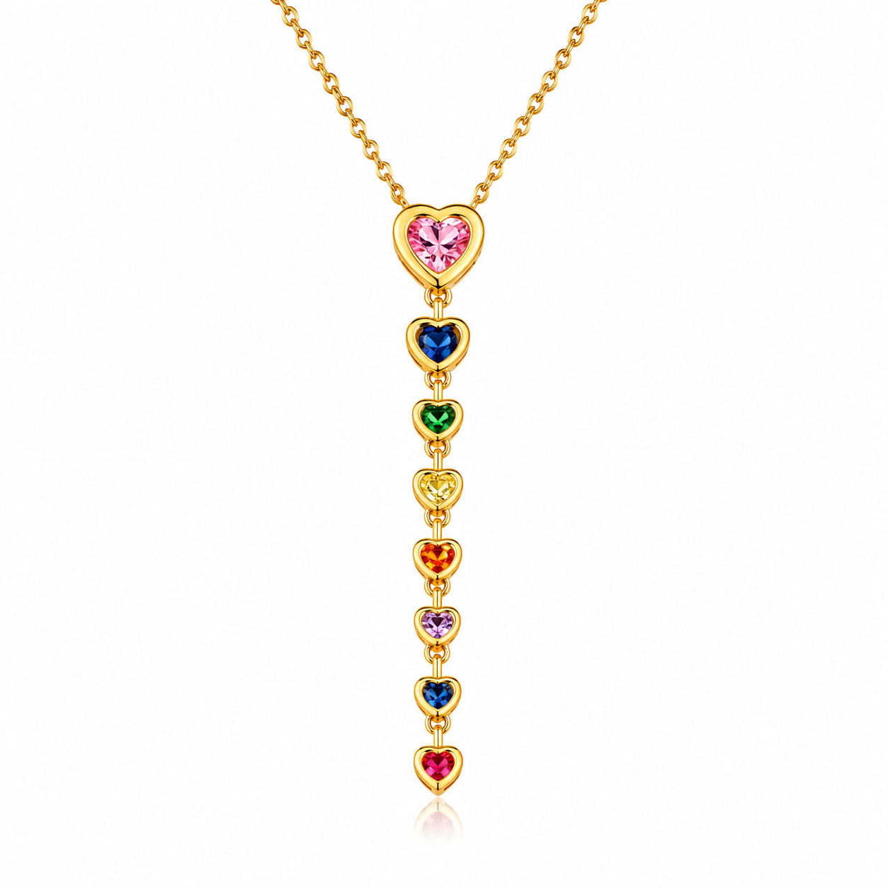Collar Rainbow Hearts