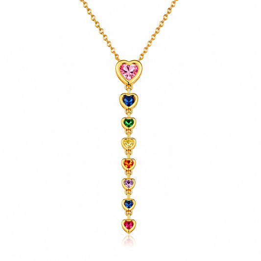 Collar Rainbow Hearts
