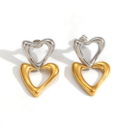 Pendientes Doble Corazón