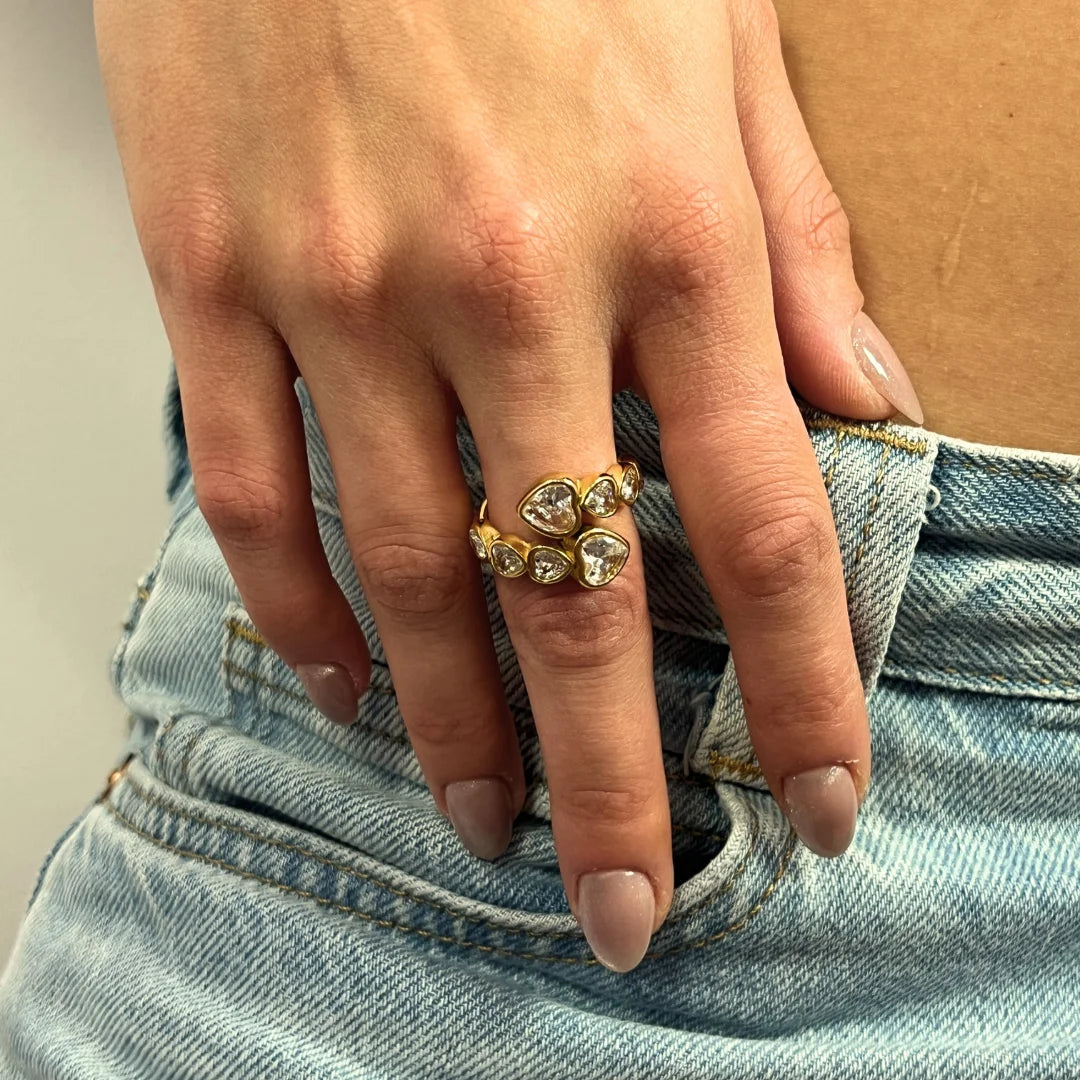 Anillo Corazones