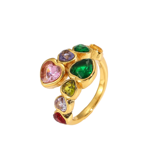 Anillo Corazones